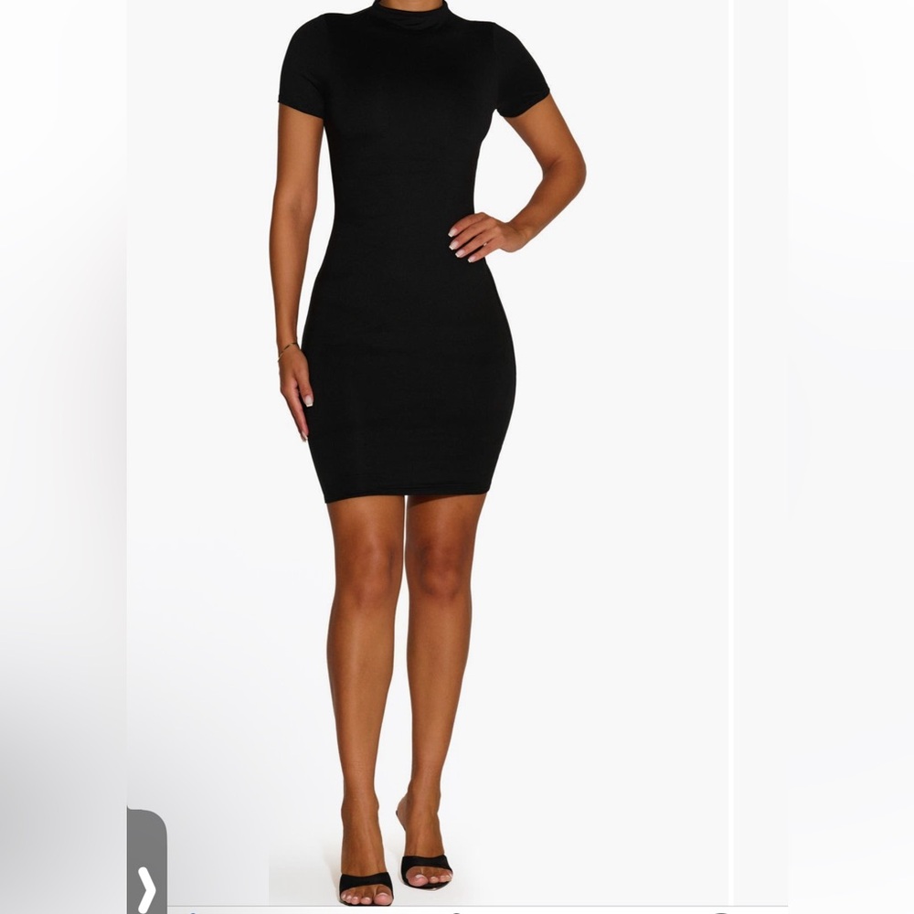 Naked Wardrobe Classic Black Mini Dress